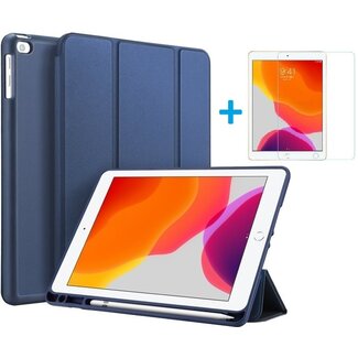 Case2go iPad 10.2 2019 / 2020 / 2021 hoes - Dux Ducis Osom Tri-Fold Book Case Series + Screenprotector - Blauw