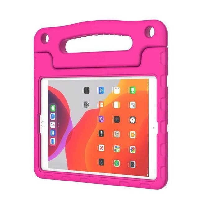 Case2go - Kinderhoes voor de iPad Air 10.5 (2019) - Schokbestendige case met handvat - Magenta