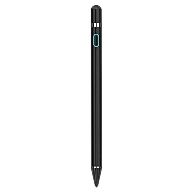 Active Stylus Pen voor Tablet, iPad en Smartphone - Stylus Pen geschikt voor IOS, Android en Windows Tablets en Telefoons - Oplaadbaar - Zwart