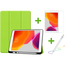 Case2go iPad 10.2 inch (2019) hoes - Active Stylus Pen - Screenprotector - Groen