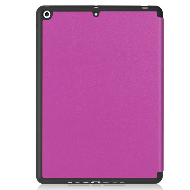 Case2go - Hoes voor de iPad 10.2 (2019 / 2020 / 2021) - Active Stylus Pen - Screenprotector - Paars