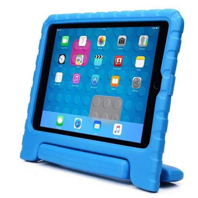 Case2go - Kinderhoes voor de iPad 10.2 (2019 / 2020 / 2021) - Schokbestendige case met handvat - Blauw