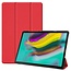 Case2go - Hoes voor de Samsung Galaxy Tab S5e - Tri-Fold Book Case + Screenprotector - Rood