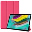 Case2go - Hoes voor de Samsung Galaxy Tab S5e - Tri-Fold Book Case + Screenprotector - Magenta