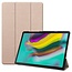 Case2go - Hoes voor de Samsung Galaxy Tab S5e - Tri-Fold Book Case + Screenprotector - Goud