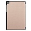 Case2go - Hoes voor de Samsung Galaxy Tab S5e - Tri-Fold Book Case + Screenprotector - Goud