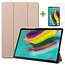 Case2go - Hoes voor de Samsung Galaxy Tab S5e - Tri-Fold Book Case + Screenprotector - Goud