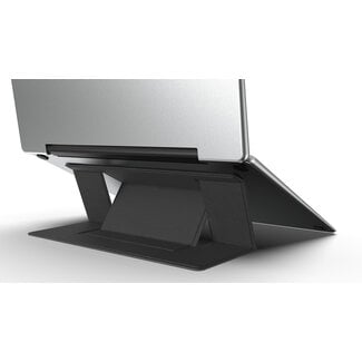 Case2go Macbook / Laptop Standaard - Zelfklevend opvouwbare laptop standaard - Zwart