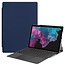 Case2go - Hoes voor de Microsoft Surface Pro 7 - Tri-Fold Book Case - Donker Blauw