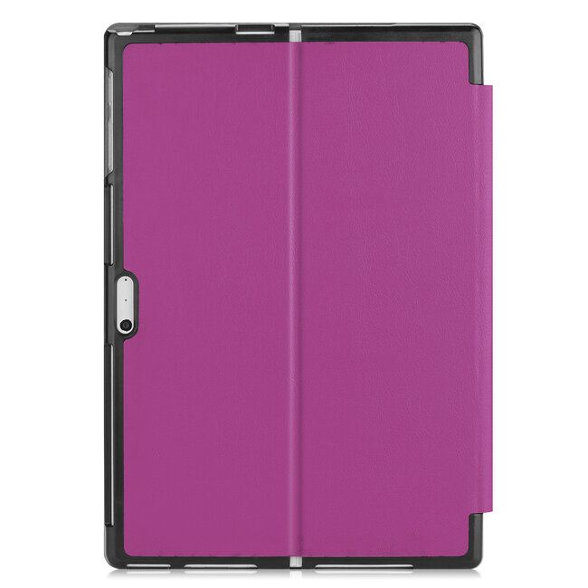 Case2go - Hoes voor de Microsoft Surface Pro 7 - Tri-Fold Book Case - Paars