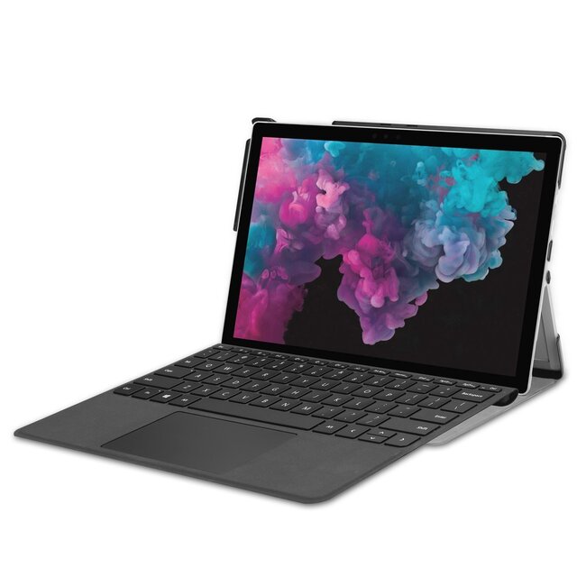 Case2go - Hoes voor de Microsoft Surface Pro 7 - Tri-Fold Book Case - Rood