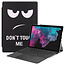 Case2go - Hoes voor de Microsoft Surface Pro 7 - Tri-Fold Book Case - Don't Touch Me