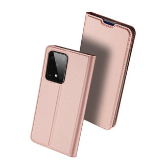 Dux Ducis Samsung Galaxy S20 Ultra hoesje - Dux Ducis Skin Pro Book Case - Rosé-Goud