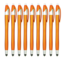 Case2go 9 Stuks - Stylus Pen voor tablet en smartphone - Met Penfunctie - Touch Pen - Voorzien van clip - Oranje