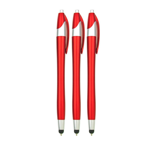 3 Stuks - Stylus Pen voor tablet en smartphone - Rood