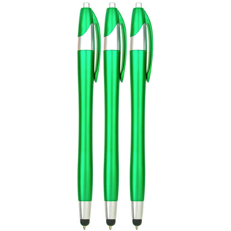 Case2go 3 Stuks - Stylus Pen voor tablet en smartphone - Groen