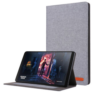Case2go Samsung Galaxy Tab A 10.1 (2019) hoes - Book Case met Soft TPU houder - Grijs