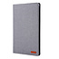 Case2go - Hoes voor Huawei Mediapad M6 10.8 inch - Book Case met Soft TPU houder - Grijs