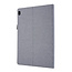 Case2go - Hoes voor Lenovo Tab E10 - Book Case met Soft TPU houder - Grijs