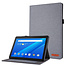 Case2go Lenovo Tab E10 hoes - Book Case met Soft TPU houder - Grijs