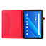 Case2go - Hoes voor Lenovo Tab E10 - Book Case met Soft TPU houder - Rood