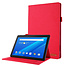 Case2go - Hoes voor Lenovo Tab E10 - Book Case met Soft TPU houder - Rood