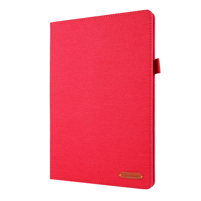 Case2go - Hoes voor Lenovo Tab M10 - Book Case met Soft TPU houder - Rood
