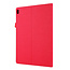 Case2go - Hoes voor Lenovo Tab M10 - Book Case met Soft TPU houder - Rood