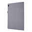 Case2go - Hoes voor Lenovo Tab P10 - Book Case met Soft TPU houder - Grijs