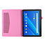 Case2go - Hoes voor Lenovo Tab P10 - Book Case met Soft TPU houder - Magenta