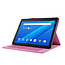 Case2go - Hoes voor Lenovo Tab P10 - Book Case met Soft TPU houder - Magenta