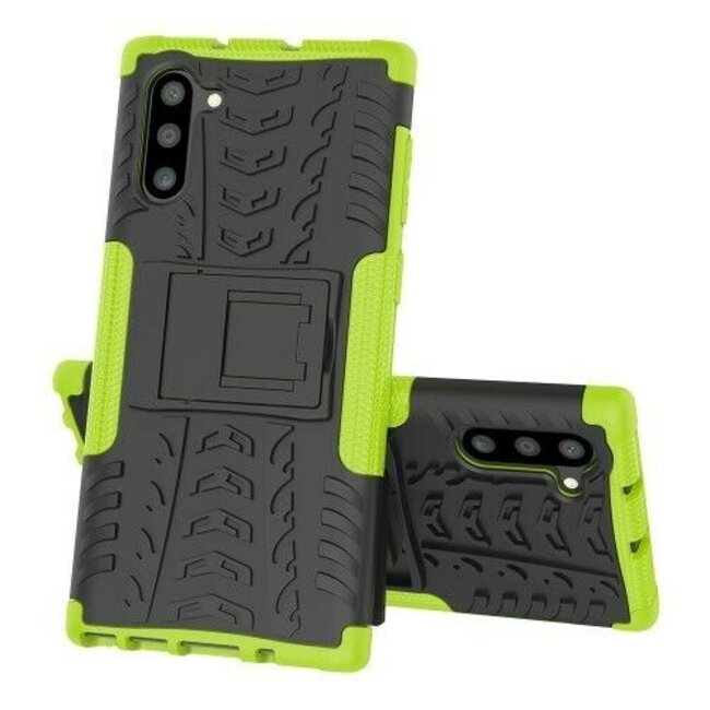 Samsung Galaxy Note 10 hoes - Schokbestendige Back Cover - Groen