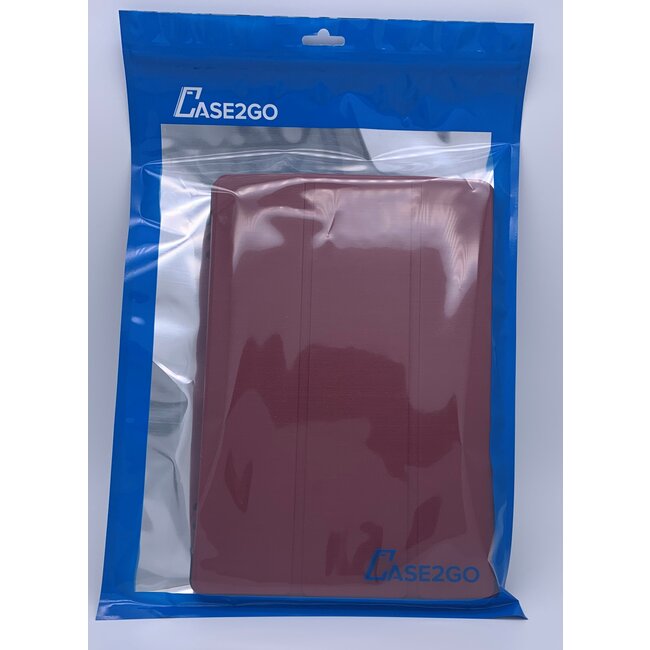 Case2go - Hoes voor de iPad Pro 11 (2018/2020) hoes - Tri-Fold Book Case - Donker Rood