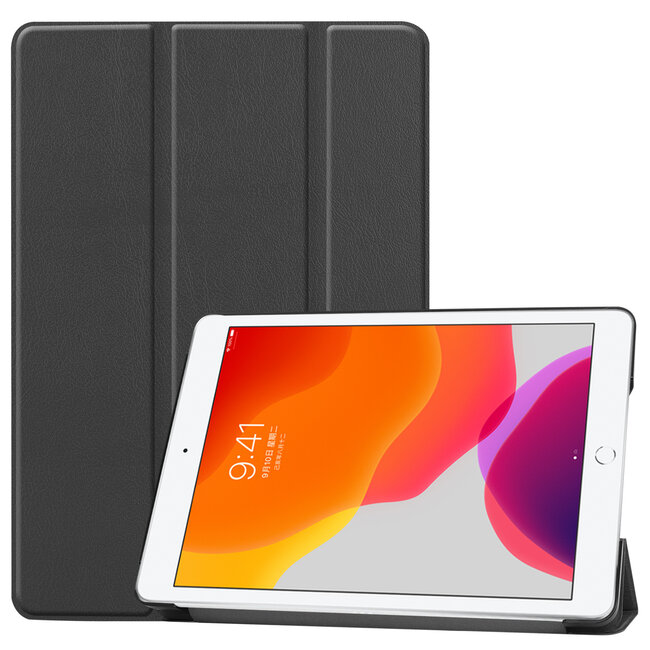 Case2go - Hoes voor de iPad 10.2 (2019 / 2020 / 2021) - Tri-Fold Book Case - Zwart