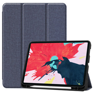 Case2go iPad Pro 11 (2020) hoes - Cowboy Cover Book Case - Donker Blauw