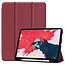 Case2go - Hoes voor Apple iPad Pro 11 (2020) - Cowboy Book Case - Donker Rood