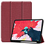 Case2go - Hoes voor Apple iPad Pro 12.9 (2020) - Cowboy Book Case - Donker Rood