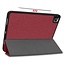 Case2go - Hoes voor Apple iPad Pro 12.9 (2020) - Cowboy Book Case - Donker Rood