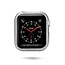 Hoesje Geschikt voor Apple Watch Series 4/5 - 40mm  - TPU Cover - Zilver / Transparant (2-Pack)