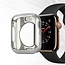 Hoesje Geschikt voor Apple Watch Series 4/5 - 40mm  - TPU Cover - Zilver / Transparant (2-Pack)