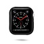 Hoesje Geschikt voor Apple Watch Series 4/5 - 40mm  - TPU Cover - Zwart / Transparant (2-Pack)