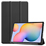 Case2go - Hoes voor de Samsung Galaxy Tab S6 Lite - Tri-Fold Book Case - Zwart