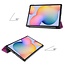 Case2go - Hoes voor de Samsung Galaxy Tab S6 Lite - Tri-Fold Book Case - Paars