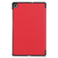 Case2go - Hoes voor de Samsung Galaxy Tab S6 Lite - Tri-Fold Book Case - Rood