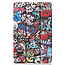 Case2go - Hoes voor de Samsung Galaxy Tab S6 Lite - Tri-Fold Book Case - Graffiti