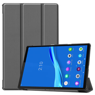 Case2go Lenovo Tab M10 Plus hoes - Tri-Fold Book Case (TB-X606) - Grijs