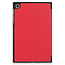 Case2go - Hoes voor de Lenovo Tab M10 Plus - Tri-Fold Book Case (TB-X606) - Rood