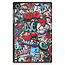 Case2go - Hoes voor de Lenovo Tab M10 Plus - Tri-Fold Book Case (TB-X606) - Graffiti