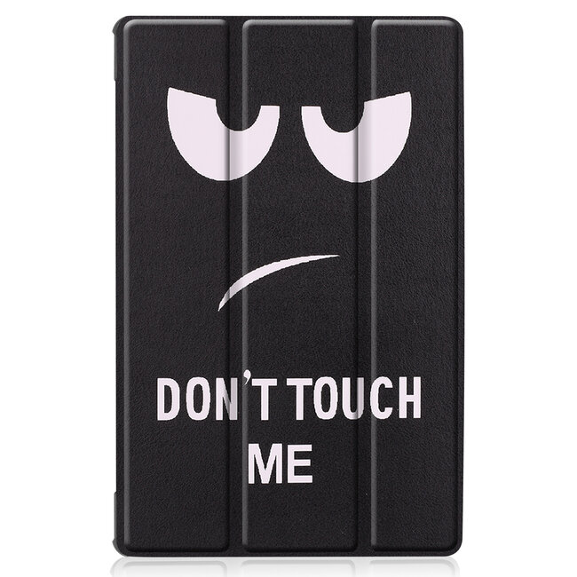 Case2go - Hoes voor de Lenovo Tab M10 Plus - Tri-Fold Book Case (TB-X606) - Don't Touch Me