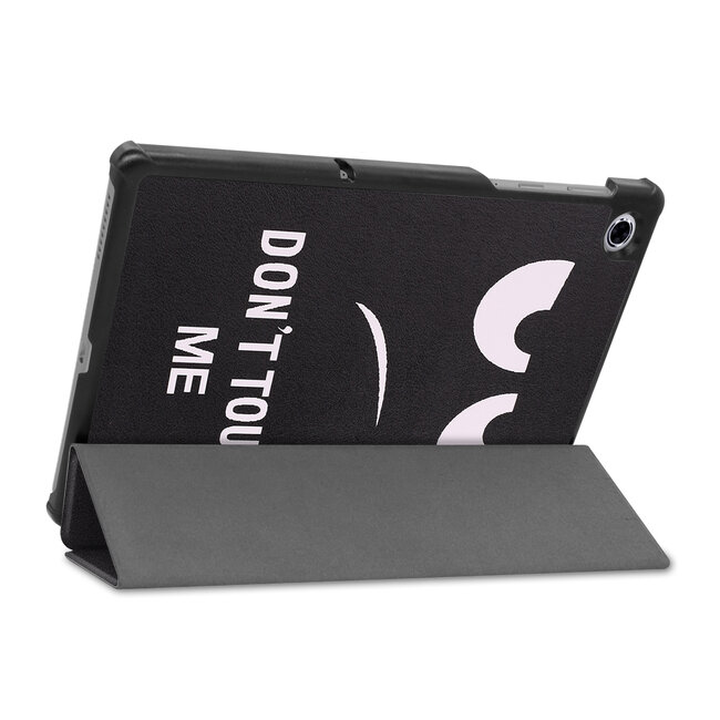 Case2go - Hoes voor de Lenovo Tab M10 Plus - Tri-Fold Book Case (TB-X606) - Don't Touch Me